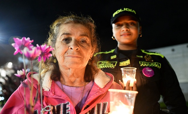 rendimos homenaje a mujeres victimas en Medellín
