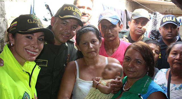 La Policía Nacional-devolvió al seno de su hogar a Naxly Eliana-Meta