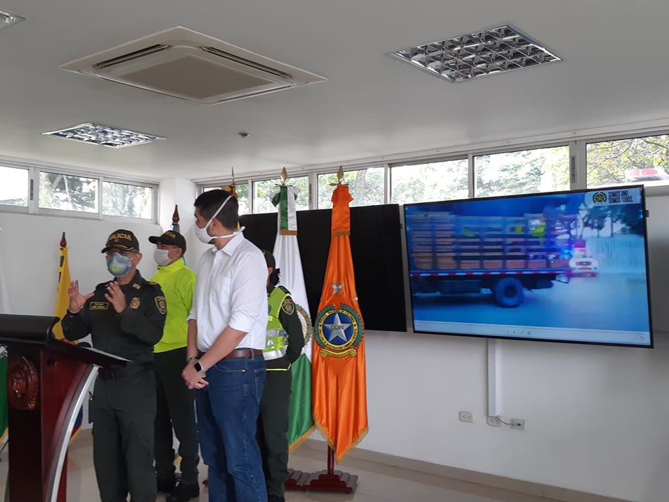 Rueda de prensa con el señor Alcalde de Palmira