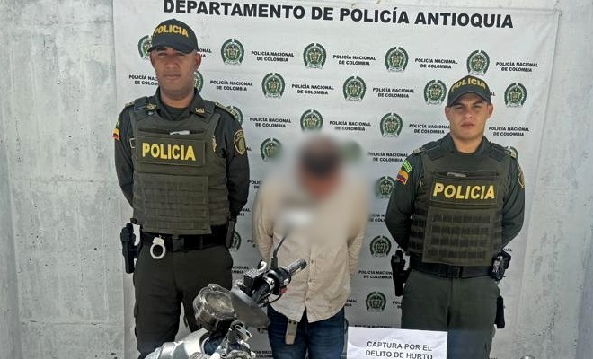 Capturado en San Carlos, hombre con motocicleta reportada como hurtada