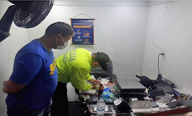 Así mismo 6 celulares fueron recuperados.  