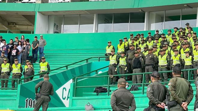 seguridad para el encuentro futbolístico 