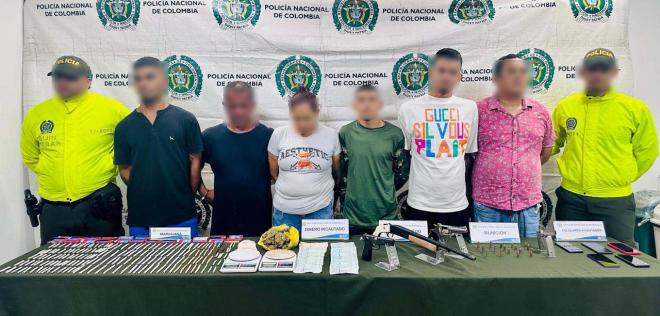 Presuntamente harían parte de una estructura delincuencial multicrimen.