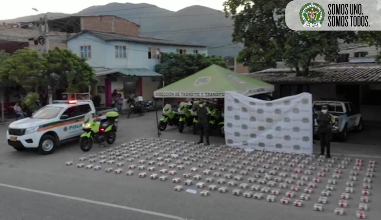 Mediante actividades de patrullaje incautamos más de 440 kilos de marihuana en Nariño 