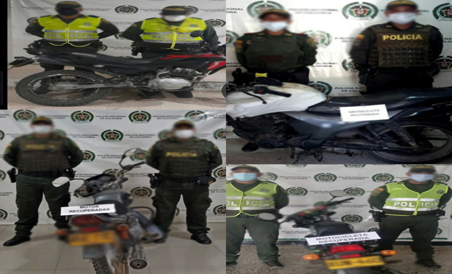 Recuperamos siete motocicletas en el Magdalena 