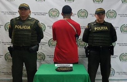 Llevaba la sustancia en una bolsa plástica