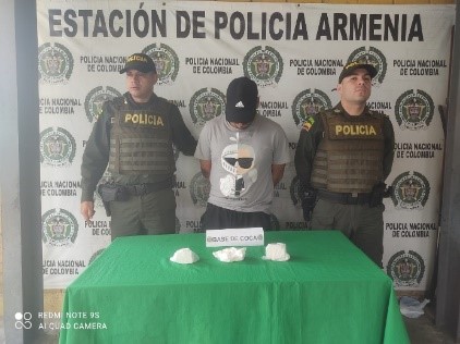 Hombre capturado con estupefacientes