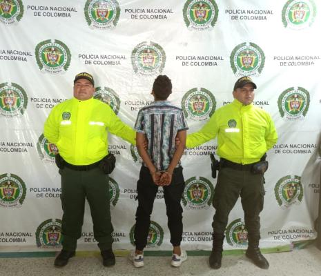 Sujeto fue capturado por el delito de hurto 