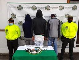 Capturados tres sujetos por porte ilegal de armas