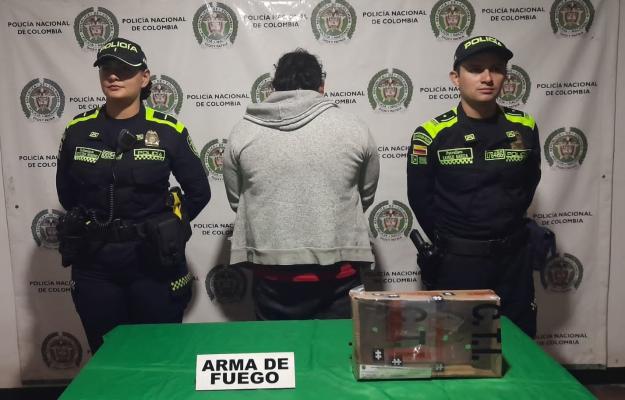 Capturado en Calarcá por porte ilegal de armas de fuego 