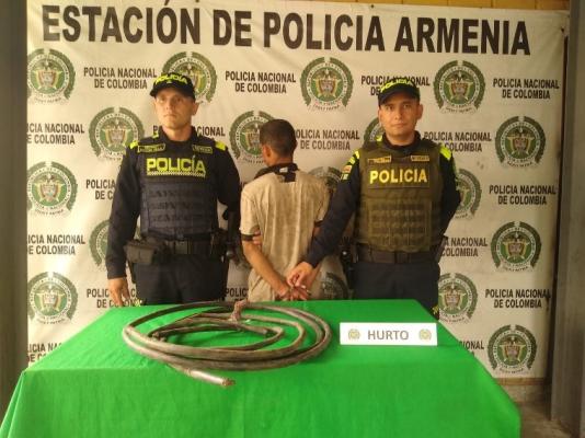 Un hombre fue capturado en Armenia por los delitos de hurto y daño en bien ajeno