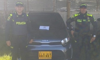 Vehículo aprehendido en Armenia 