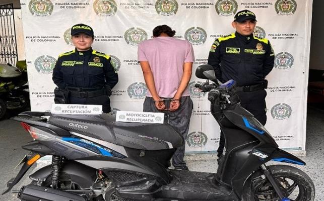 La motocicleta fue hurtada en días anteriores