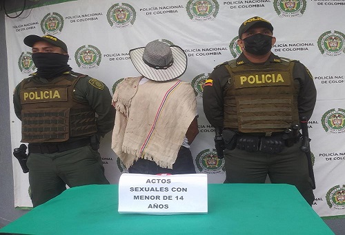 Un sujeto es capturado por actos sexuales con menor de 14 años 