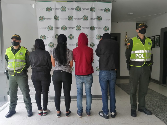 Capturamos a cuatro personas en villamaria Caldas