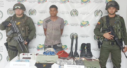 milicianos farc capturado