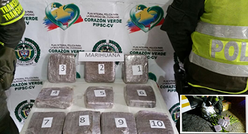 Policía Nacional se incauta- kilos-marihuana