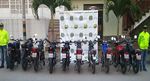 ocaña-policia-recupera-10 motos-seguridad-prevencion