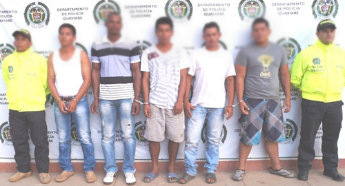 guainia capturan subersivos