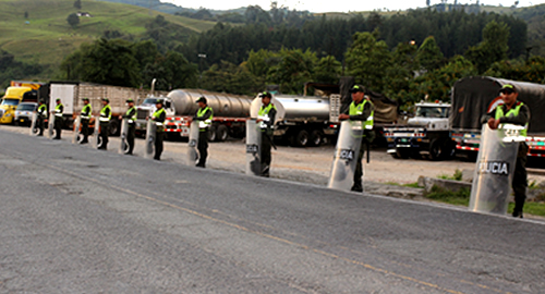 paro camionero seguridad