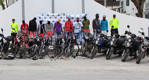 POLICIA NACIONAL banda los rapi hurto motos